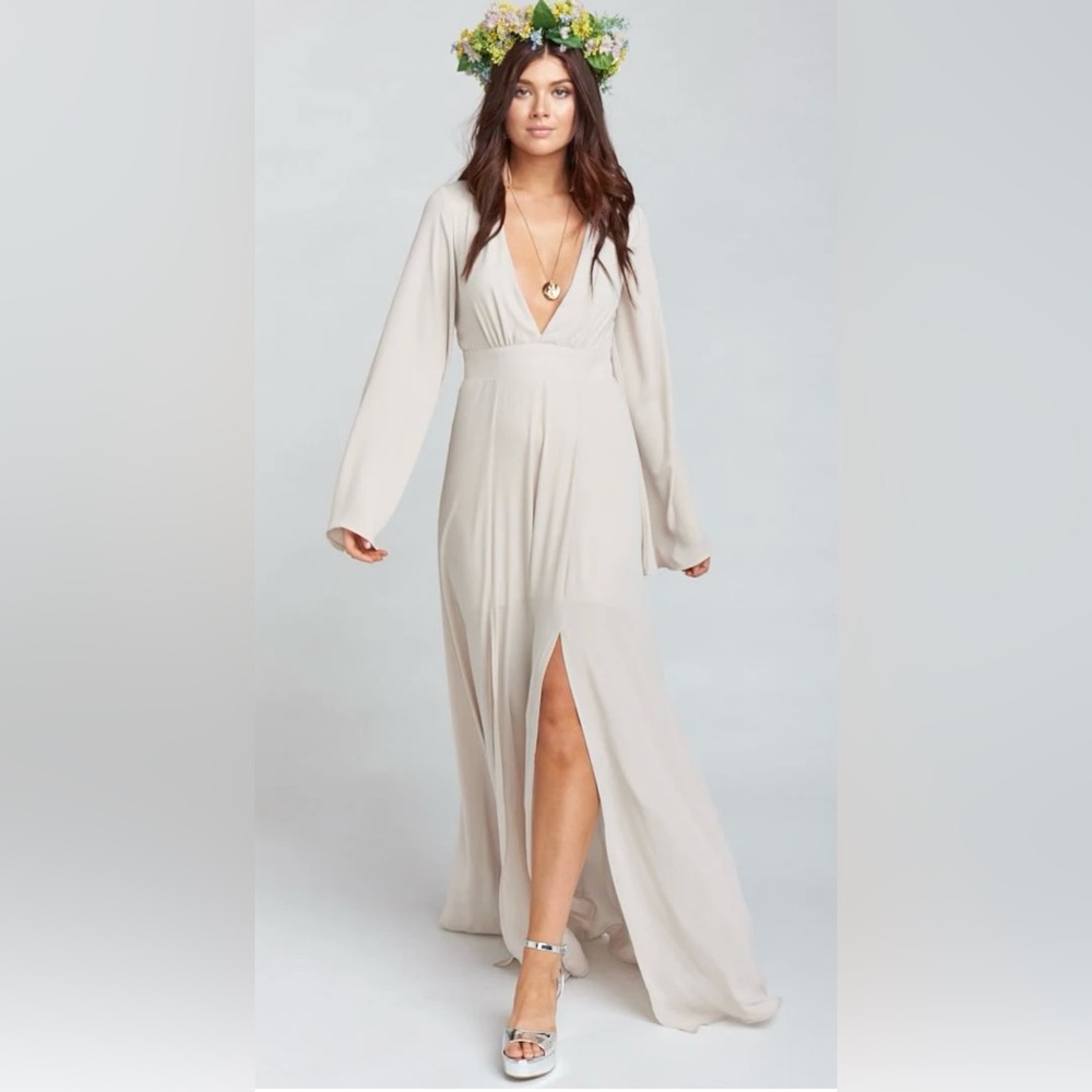 Show Me Your Mumu Venus Long Sleeve Flare Dress size medium